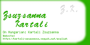 zsuzsanna kartali business card